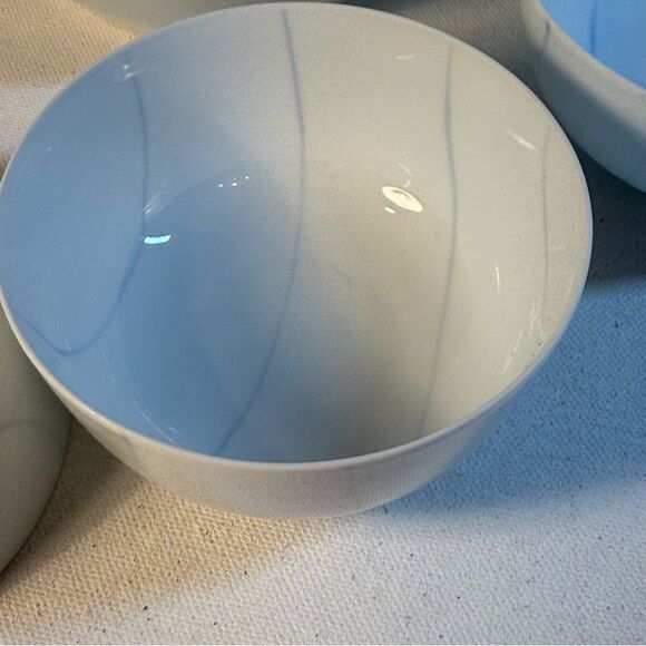 Japanese Arita ware Elegant White and blue porcelain glazed Teapot Set & 5 Cups - Picture 5 of 10